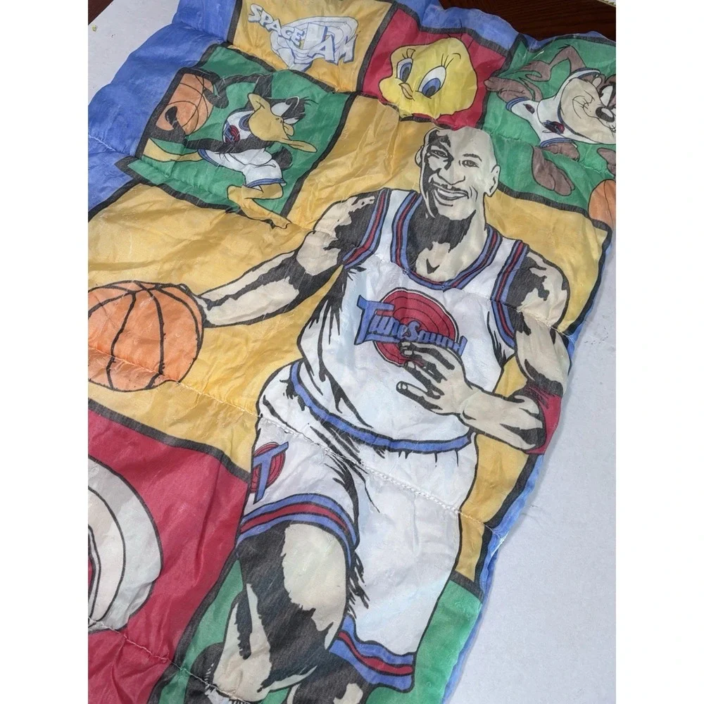 Vintage 1996 Space Jam Sleeping Bag Michael‎ Jordan Looney Tunes Warner Bros